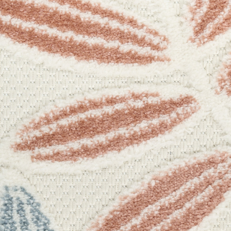 Lakesha 2'8" x 4' Ivory Blue Modern Rug, Rectangle 2'8" x 4'
