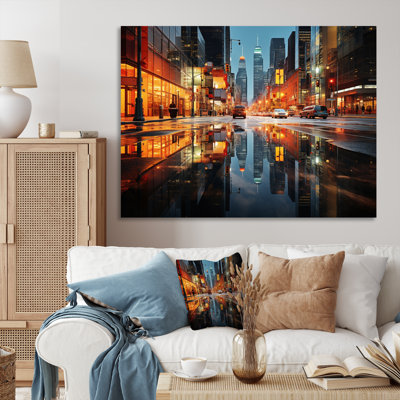 " Cityscape Abstract Reflections Ii "