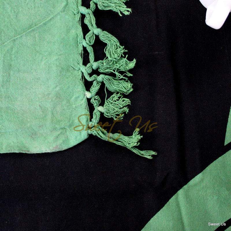 Tapisserie en coton Celtic Tie Dye, H 88 po x l 104 po, Vert