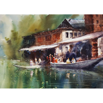 Paysage magnifique sur la côte du lac Dale | Art esthétique | Achintya Hazra
