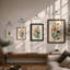 Study In Gold Botanical - Print-216152810-216152808