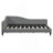 L-Shaped Linen Daybed, With Solid Wood Legs-2097764040
