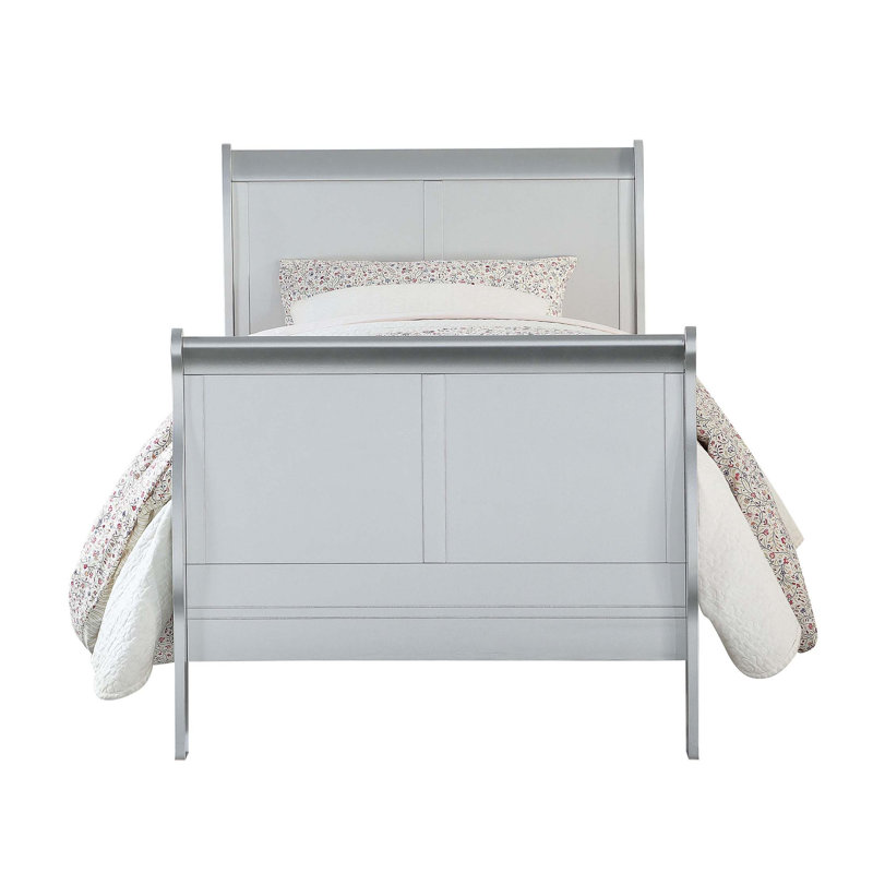 Avondale Sleigh Bed, Gray, Twin