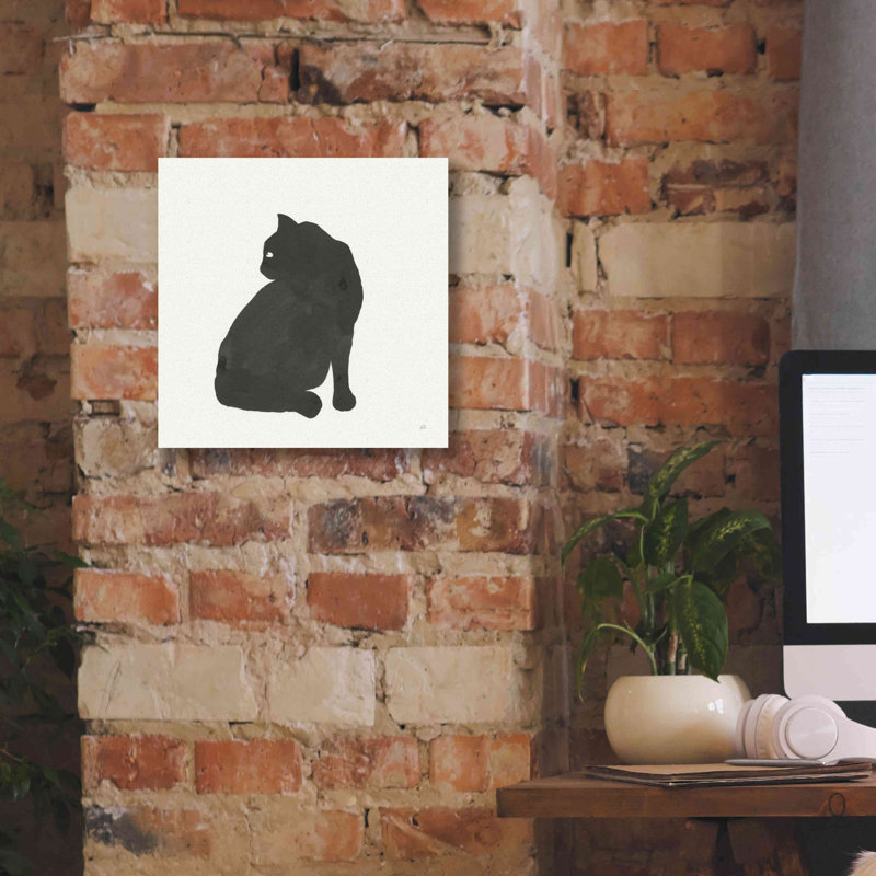 «Black Cat IV» par Chris Paschke, H 12 po x l 12 po x P 0,75 po