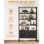 144cm H x 70cm W Metal Standard Bookcase-1208244588