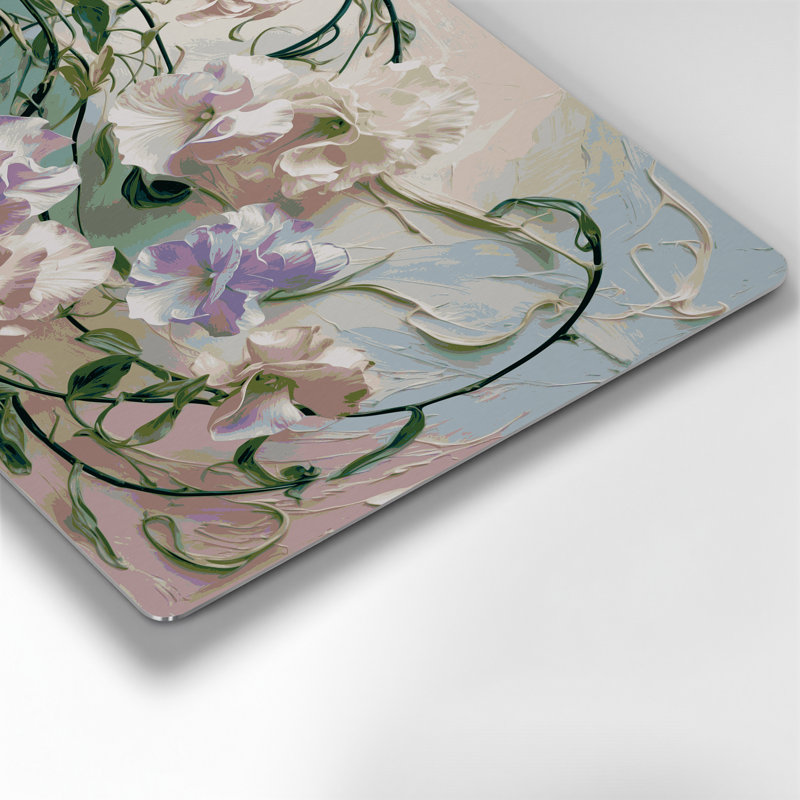 Art mural en métal Botanical Sweet Pea, H 11 po x l 14 po