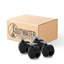 2 po Roulettes noires pivotantes en nylon sans capuchon
