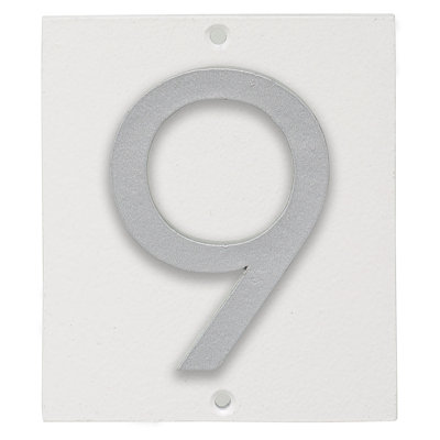 Plaque d'adresse verticale à 1 ligne flottante