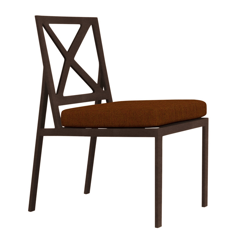 Marin Outdoor Dining Side Chair, Copper Creek, Flagship Stone Sunbrella®