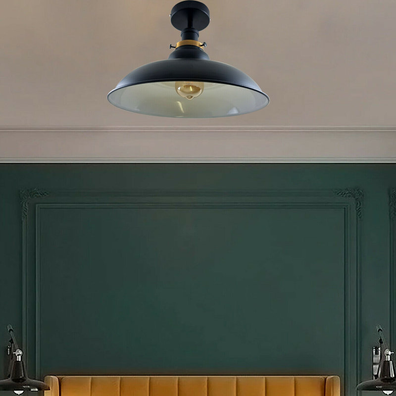 Kunze Flush Mount, Black