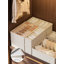 Boîte de rangement pliable en lin de coton biologique pour les sous-vêtements A - trois pièces A