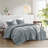 2-Piece Soft Washed Pleated Comforter Set