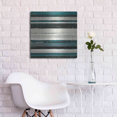  'Blue Zephyr IV' by Mike Schick, Metal Wall Art, 24" x 24"