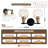 Modern 13.8 In. 2-light Black And Copper Wall Sconce With Glass Shade Wall Light Fixtures For Mirror, No Bulbs Included