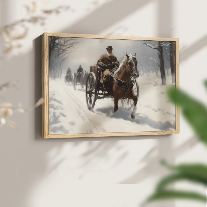 «Chirstmas Art», reproduction encadrée, Naturel, H 16 po x l 20 po