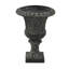 Pot à fleurs cannelé en M 24,2 po avec piédestal classique pour jardin, patio et entrée-134299257-134299260