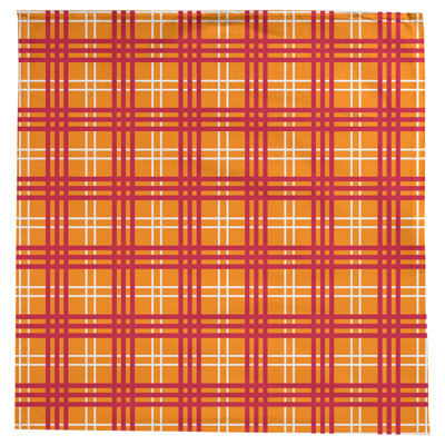 Plaid Cotton Blend Square Tablecloth