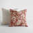 Cream/ Red Distressed Floral
