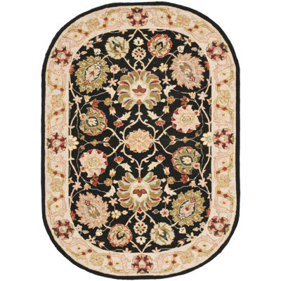 Tapis floral en laine crocheté à la main Chelsea
