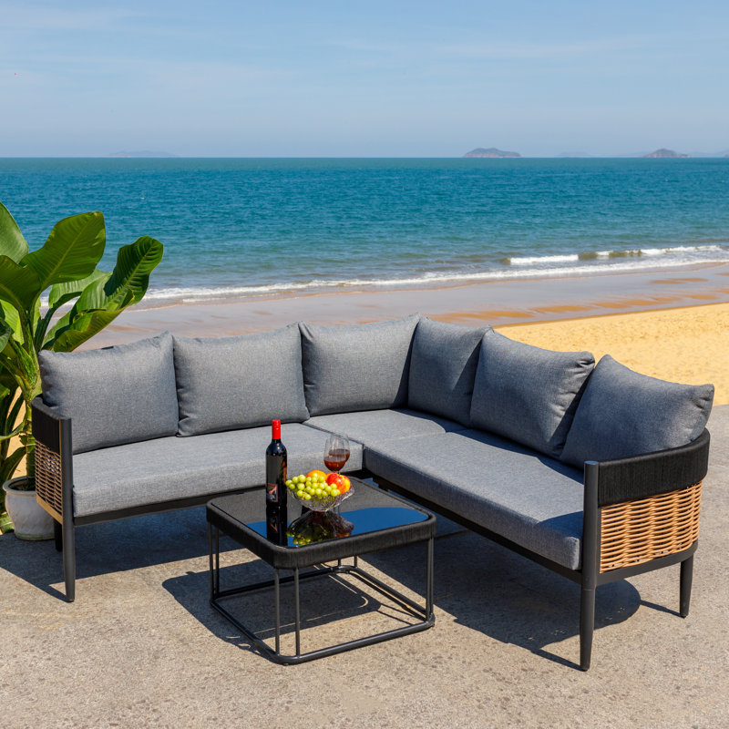 Corrente Corner Set, Gray