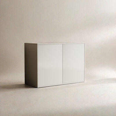 31.49in Modern Minimalist Double Door Cabinet