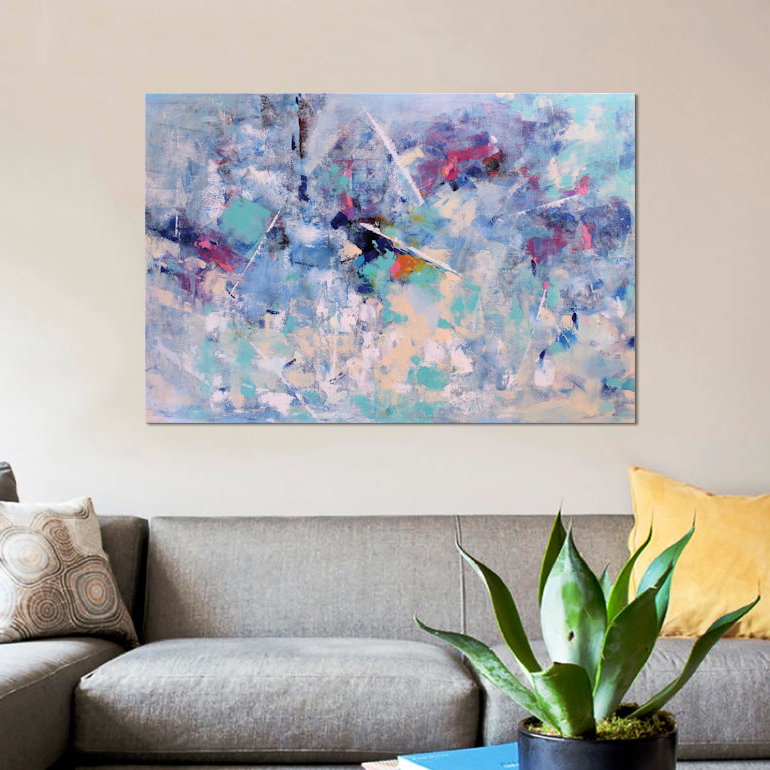 « melody ii », reproduction sur toile, H 12 po x l 18 po x P 1,5 po, Pas de tapis, Toile tendue