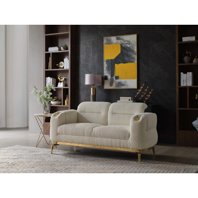 Causeuse en bois de style moderne Zoe