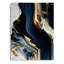 «Abstract Geode Waves Blue V» - Art mural abstrait en acrylique-722599664