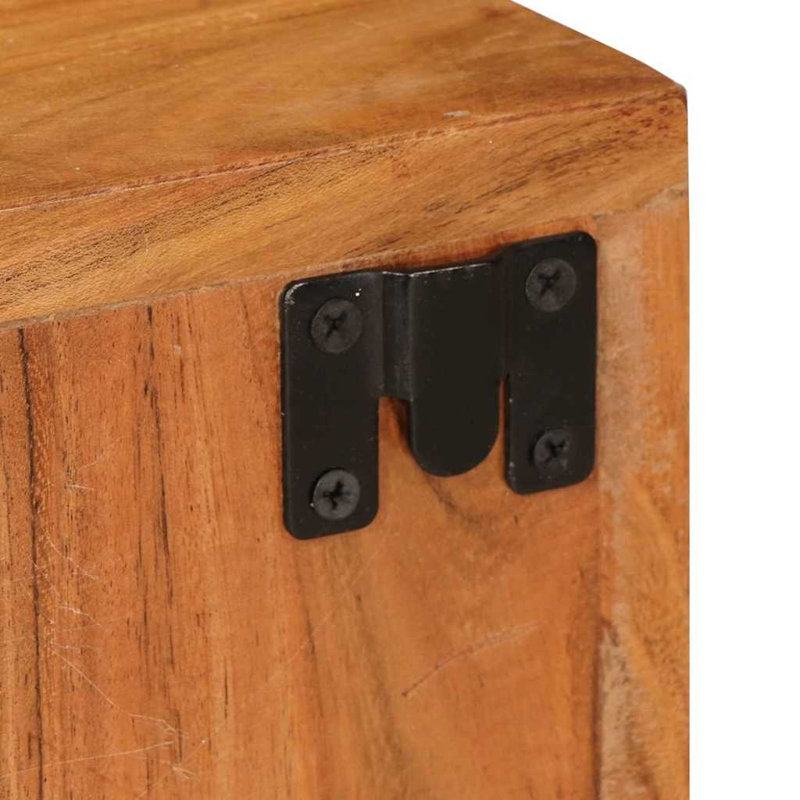 35cm W Solid Wood Bedside Table