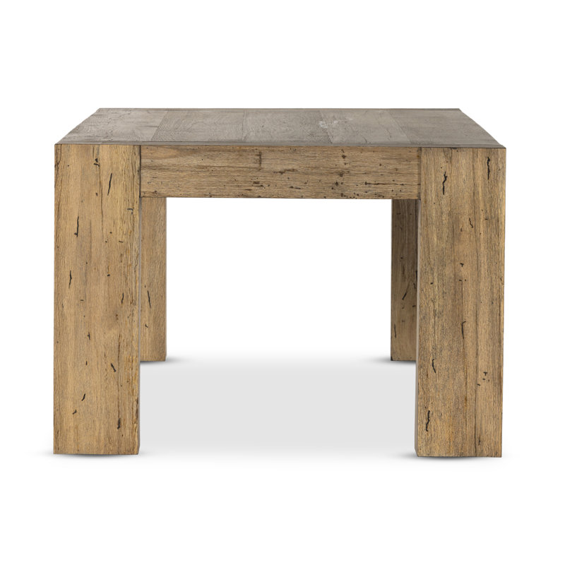 Abaso Dining Table, Rustic Wormwood Oak, 30'' H x 108'' W x 43'' D