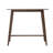  Wooden Bar Table, Sleek Modern Design, Natural Walnut Finish for Home Bar, Pub, or Compact Spaces, Walnut-1413020686