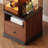 Nut-brown Manufactured Wood Display Cases