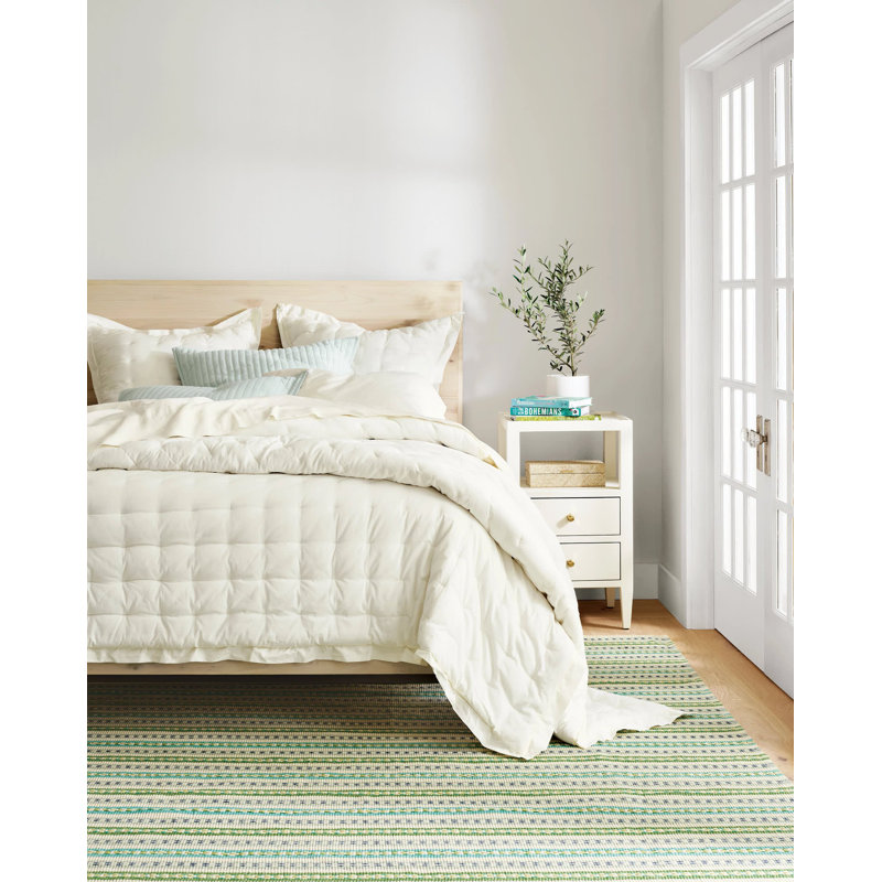 Cozy Cotton Puff Sham, White, King