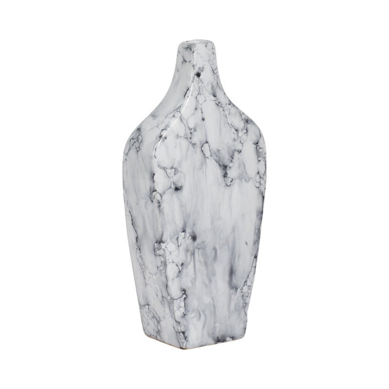 Karlin Marbled Vase, 11" H  x 5" W x 3" D