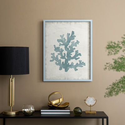 Coral Oasis II, reproduction encadrée - bois massif
