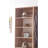 Home Imports Emporium Freestanding Walk In Closet System for Closet Room Rectangular Oak Wood Open Concept Design with Spacious Shelving and Hanging Storage