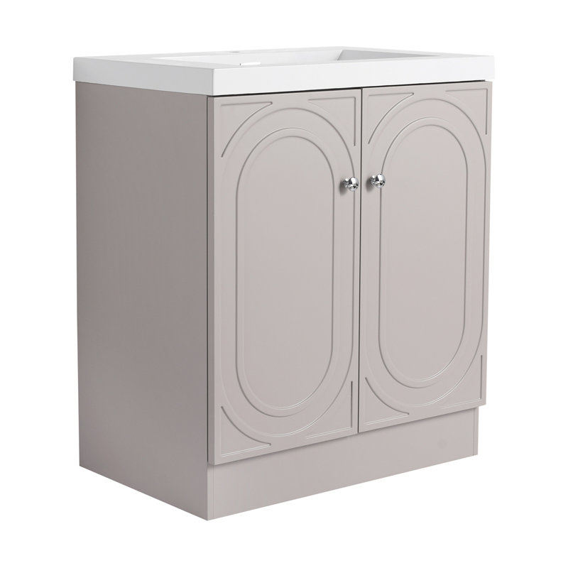 Meuble-lavabo pour la salle de bain à fixation murale, 30"