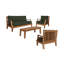 Sofa d'extérieur en teck Hildana Grande-206215930