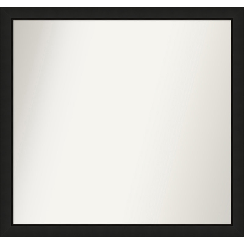 Phil Solid Wood Wall Mirror, Rectangle, 33.25" x 35.25"