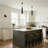 1-light Black Touch Dimmable Pendant Light