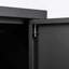 Armoire de rangement en métal avec portes verrouillables et tablette réglable