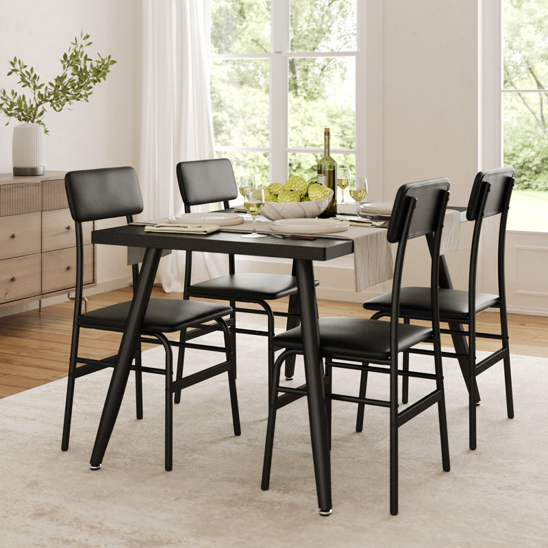 5 - Piece Dining Set, Black