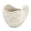 Pot à fleurs décoratif de 7,6 lb avec une finition beige sable pour s'harmoniser aux conceptions intérieures rustiques et côtières dans le ciment de sable texturé de salle de bain convenant aux plantes traînantes créant un coin paisible dans votre maison