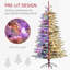Arbre de Noël artificiel pin 6,5 pi pré-éclairé