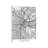 Los Angeles Minimal Urban Blueprint Map by Hubert Roguski - Wrapped Canvas Print-312524410