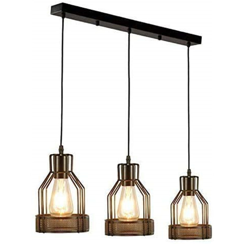 Audet 3 - Light Matte Black Kitchen Island Pendant