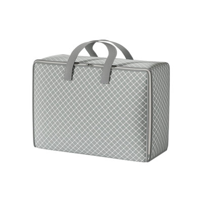  Sacs de rangement à double fermeture à glissière, bacs de rangement pour vêtements, récipients de rangement pliables avec poignées renforcées, organisateurs de placard et rangement pour vêtements, couverture, édredon, oreiller, literie