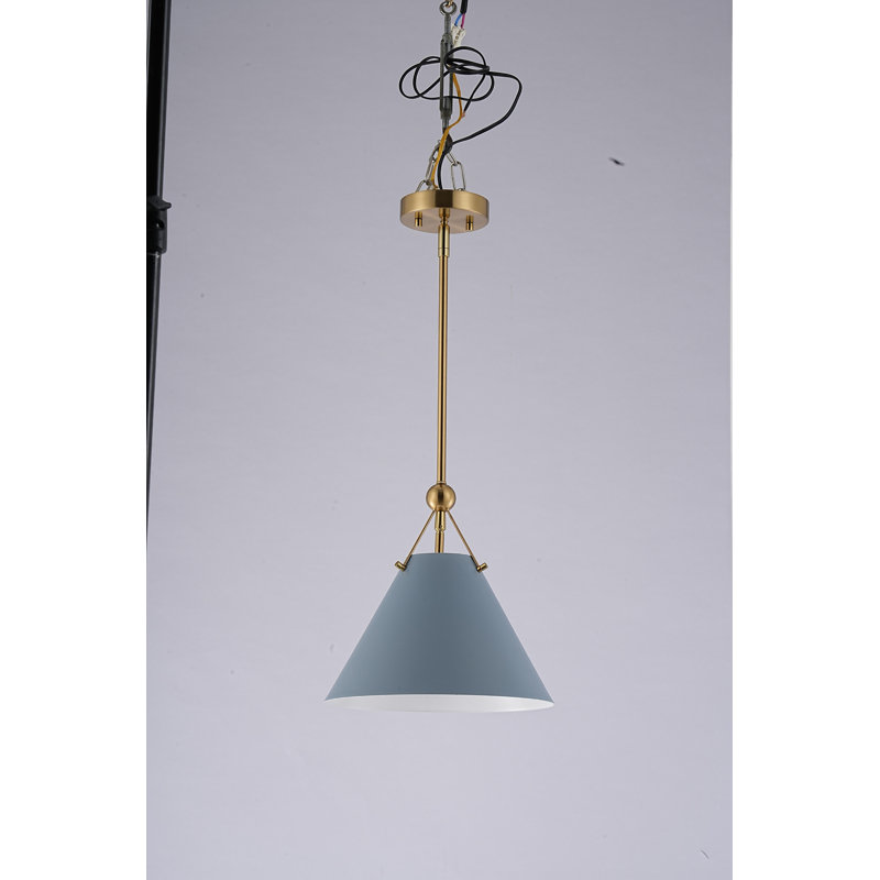 1-light Pendant Light White, Blue
