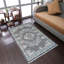 TAPIS EN POLYESTER DE MACHINE - Beige / noir Beier | Conception orientale, tapis à faible épaisseur faits à la machine pour le salon, la chambre à coucher-923681457
