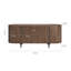 Buffet moderne en bois massif 78,7 po avec tablettes réglables